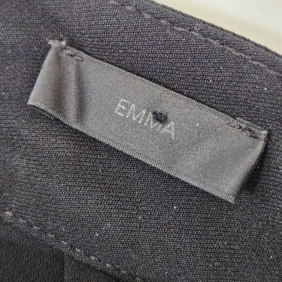 St. John Caviar Emma Black Stretch Knit Trousers Size 6 Quiet Luxury - Picture 6 of 11
